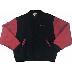 Vintage Hard Rock Cafe London Save The Planet Wool Varsity Bomber Jacket Medium